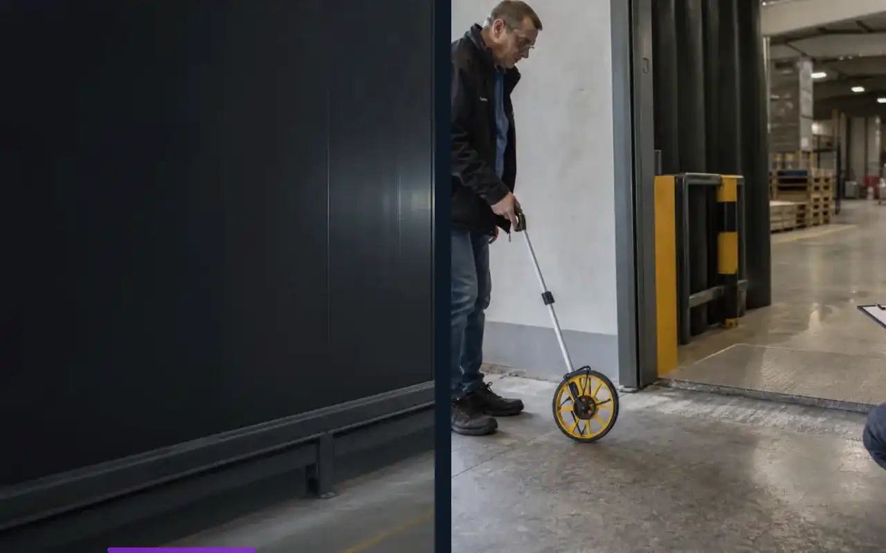 Elektrohubwagen mit 1.500 kg für enge Gänge: redaktionelle Bildkomposition zur Arbeitssituation